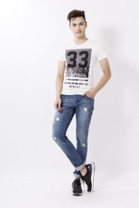 Quần straight jeans